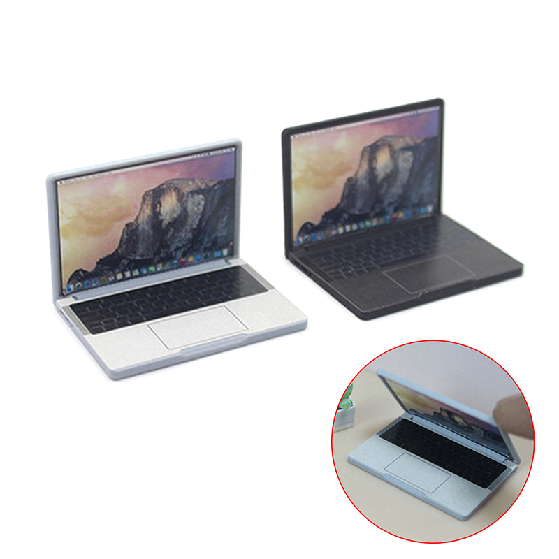 Laptop Accessories & Repair Jagtap Dairy Pimple Nilakh Pimpri Chinchwad Maharashtra - แล็ปท็อปจำลองน่ารัก ขนาด 1:12 ของเล่นจิ๋วสำหรับตกแต่งบ้านตุ๊กตา ทำจากโลหะผสม สำหรับตกแต่งบ้านตุ๊กตา