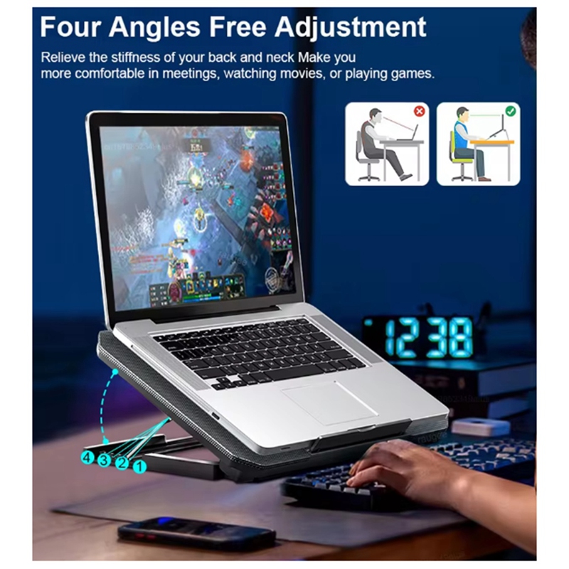 คูลเลอร์แล็ปท็อปสำหรับเล่นเกมส - Laptop Cooling Pad บทวิจารณ์และราคา